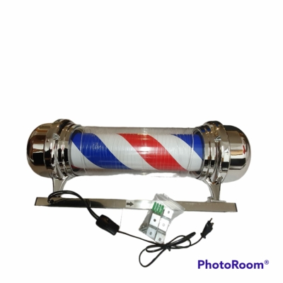 85 barber shop pole rotating lighting red white blue stripe rotating light stripes wall